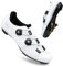 Feyenold Herren Fahrradschuhe Damen Radsport Schuhe Kompatibel mit SPD-SL Pedal & Kompatible Installation SPD/Look KEO Cleats Reitschuhe White 42 EU