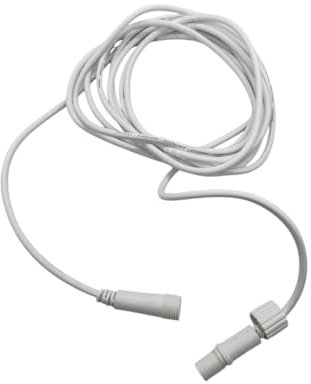 PROLUNGA per Catene luminosa stringa 100 LED da esterno Natale luci natalizie Maxiled Reflex 8 mm cavo gomma bianco (Prolunga da 5 metri)