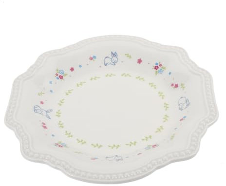 ABOOFAN Piatto Pasquale Di Design Ciotola in Ceramica Multiuso Per Dolci Piatto Decorativo A Forma Di Coniglietto