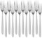 Villeroy & Boch SoftWave Tafelgabel 12er Set, 210 mm, Speisegabel mit geschwungenem Griff, Spülmaschinenfest & Rostfrei, 18/10 Edelstahl, Silber