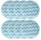 Getdoublerich 8er-Pack weiche Ersatz-Mopp-Pads, Mikrofaser-Wischpads, wiederverwendbare Reinigungspads mit Scheuerstreifen für Bissell für Spinwave Smart Steam 3897A 3712 3712W