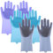CUCUFA Gants de lave-vaisselle de cuisine, gants lave-vaisselle 3 paires, lavage en silicone, nettoyage des ménages