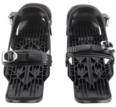 Schneeschuh Ski Skischlau, 1 Paar Mini Ski kurz Schnee Skateboard Schuhschuhbindungen Verstellbare Eisschlobte für Winter im Freien Sportarten