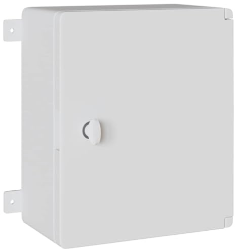 vidaXL Steuerungsschrank Grau 37 x 16,5 x 35 cm ABS Kunststoff | Hergestellt aus strapazierfähigem Metall es ist langlebig, Entwickelt, um nassen Bedingungen wie ein Profi standzuhalten,