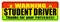Student Driver Magnet, Reflective Safety Sign, Reusable and Removable Warning Sticker, Easy Car and Window Application, Ideal for New Learners and Rookie Drivers 9.44x3.14 Inches