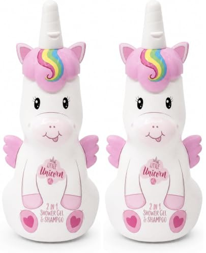 Accentra 2in1 Duschgel LITTLE UNICORN für Körper & Haare - Pflegedusche & Shampoo in dekorativer Einhornflasche, Duschgel in Einhorn-Design, 400ml, Duft: Vanille, Geschenkidee für Kinder und Mädchen