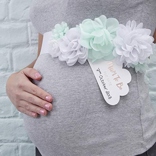 Ginger Ray Mum to Be Baby Shower Sash Hello World, Einfarbig, Minz-und Rotgold, Einheitsgröße