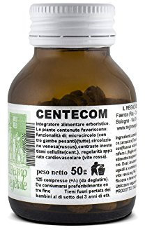 CENTECOM 125 Compresse Centella+Vite Rossa+Rusco Estratti Secchi Prodotto Italiano Made In Italy Circolazione Venosa Emorroidi Varici 1 Confezione