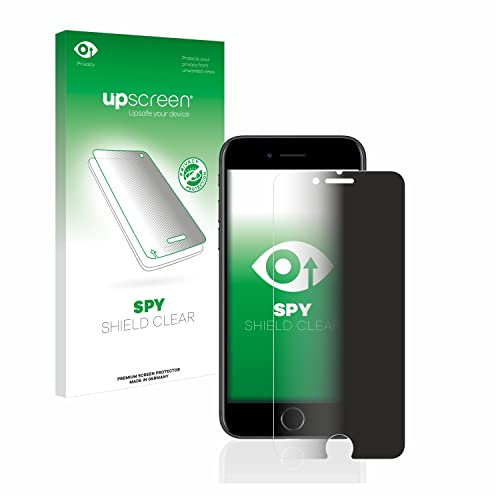 upscreen Anti-Spy Blickschutzfolie für Apple iPhone 7/8 Made in Germany, Privacy Screen Displayschutz-Folie [Sichtschutz, Blaulichtfilter]