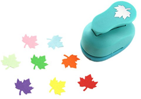 ODETOJOY Motivstanzer Ahornblatt groß Stanzer Retro Ahorn Motivstanze Motivlocher, Metall Motivlocher Ahorn (mit praktischem Auffangbehälter, Ausstanzung 2,5 x 2,5 cm,1 Zoll)