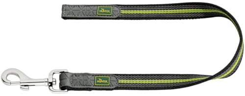 Hunter Visby Super Grip griffiger Kurzführer für Hunde, schwimmfähig und reflektierend, gelb, 20/50