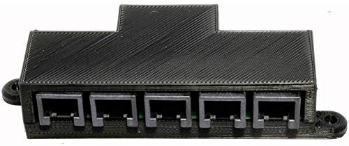 TAMS Elektronik XL-Verteiler RJ12 6-polig montiert 73-80496-01-C, Schwarz