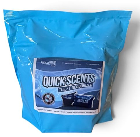 Saarwebstore Quick Scents Toiletten Zusatz Bubblegum Duft gegen Fäkalien Geruch praktische Anwendung 48 Stück im Beutel Fäkalientank Chemietoilette