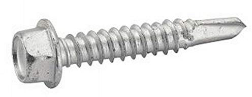 100X Bohrschrauben Sechskant m. Flansch 5.5x32 Bi-Metall A2 Bohrspitze N°3