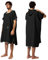 Winthome Badeponcho, Mikrofaser Poncho Handtuch Schnelltrocknend Bademantel Kompakt Leicht Umziehhilfe Strand für Schwimmen Wassersport (Schwarz, M)