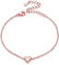 ChicSilver Personalisierte Herz Fußkette für Frauen, 925 Silber Fußkettchen mit Herz Anhänger, Sommer Strand Fußschmuck für Mama Tochter Freundin