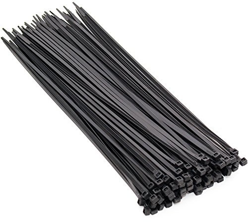 100 x UV stabil Kabelbinder Schwarz 4,8 x 430 mm Tragkraft 22,2 kg nicht lösbar