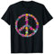 Peace Love T-Shirt Hippie Kostüm Krawatte Die 60er 70er Jahre T-Shirt