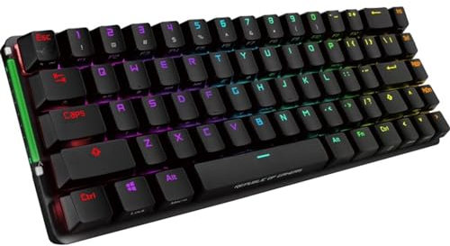 ASUS ROG Falchion NX 65% Wireless RGB Gaming Mechanical Keyboard | ROG NX Brown Tactile Switches, PBT Doubleshot Keycaps, Wired / 2.4G Hz, Touch Panel, Keyboard Cover Case, Macro Support