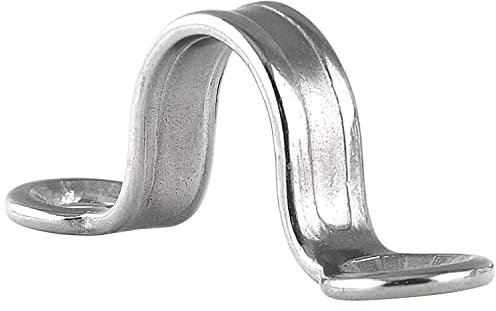 FASTON® Flachbügel Riemenbügel 35x16mm Edelstahl A2 V2A (100 Stück) Öse Bügel Fenderöse Riemenbügel Fenderhaken Halterung Schlauchklemme Rohrschelle Befestigungsbügel