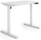 ESMART Germany ETX-121WW 100x60cm Weiß Ergonomischer Steh-Sitz-Schreibtisch Stufenlos elektrisch höhenverstellbar 73,5-123,5cm 3X Memory Aktivitätserinnerung Soft-Start/Stopp Schnelle Montage