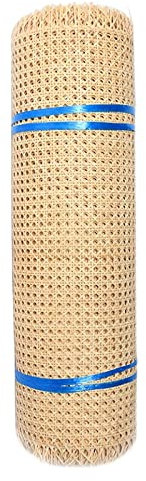 RIBLOR 60cm de Large, Naturel Cannage Rouleau pour Meuble, Rotin pour Cannage pour Chaise, Rouleau de Sangle Cannage, Toile Tissu en Rotin pré-tissée à Ouverte pour Armoire Plafond(30x150cm)