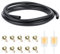 Benzinschlauch Set,2 Meter Kraftstoffleitung Ø 5mm mit 2 Stück Benzinfilter und 10 Stück Schlauchschellen für PKW Auto Motorrad Rasenmäher Roller