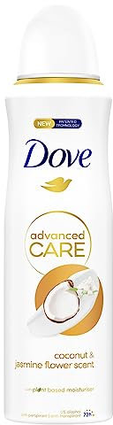 Dove Advanced Care Coconut & Jasmin Flower Scent Damen Anti-Transpirant Deodorant Bodyspray mit Pro-Ceramide Technologie für 72 Stunden Schutz 200 ml
