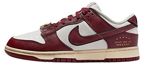 Nike W Dunk Low Basketballschuhe für Herren, Segel Team Rot Schwarz Musselin, 37.5 EU