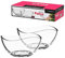 GALICJA Dessertschalen Glas FALCO – Salatschüsselglas – Salatschüssel-Set – Salatschalen Glas – Glasschale Rund – Salatschalen-Set – Salatschüssel Klein – 2er-Set 2x10,5cm