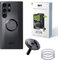 SP CONNECT Micro Stem Bundle | SPC+ | para Samsung S22 Ultra | Soporte para el Manillar de la Bicicleta | Soporte para Smartphone Bicicleta | Soporte para teléfono móvil