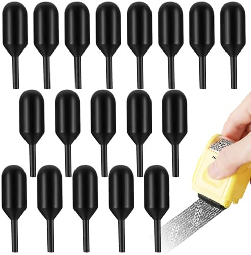 18 Pcs Identity Theft Protection Roller Stamp Ink Set, Data Defender Ink Refills for Confidential Roller Stamp, ID Security Theft Protection Roller Stamp Inks, Stamp Roller Ink Replacement