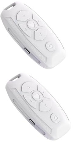 PartyKindom 2pcs Page Turner Remote Smartphone Shutter Wireless Phone Accessory Electronic Book Turning Clicker