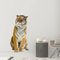 GRAZDesign Wandtattoo Tiger sitzend Wandaufkleber Afrika Wandsticker Deko Aufkleber 3d, Wildkatze Raubkatze (156x80cm)