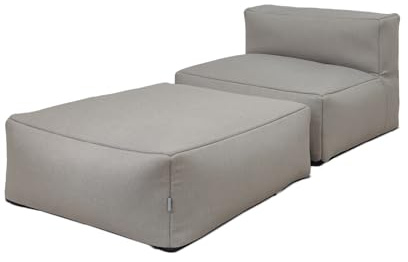 osoltus Premium Modular Lounge Ida 2tlg. Axroma Olefin Charcoal grau