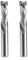 EU_HOZLY Spiralfräser Up&Down Compression Bit 8mm Schnittdurchmesser, 8mm Schaft, 25 mm Schnittlänge CNC-Schaftfräser für Holzschnitzerei, Gravur, 2St