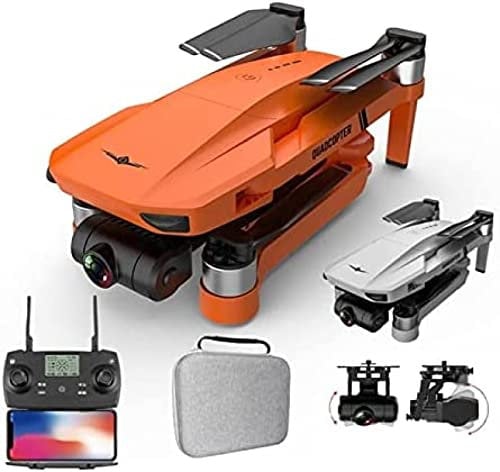 MinHuianG Drone KF102 GPS Drone 4K Professional 8K HD Camera 5G WiFi 2-Axis Gimbal Aerial Photography Brushless Foldable Quadcopter RC 1200M 4K, MAX-8K-Orange-1B-32G