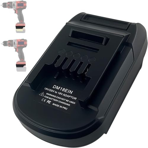 NUOGEDZ Adapter Converter for dewalt for Milwaukee M18 to Einhell Power Tool,Battery Adapter for Dewalt 20V Max Li-Ion Battery & for Milwaukee M18 18V Converter for Einhell 18V Battery