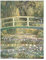 Claude Monet Druck mit Seerosen und japanischer Brücke, 40 x 50 cm, Grün, grün, 40cm x 50cm