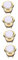 Artibetter 4pcs Self-resetting Door Bell Button Sturdy Ringer Button for Home Easy Install Ring Doorbell Spare Parts