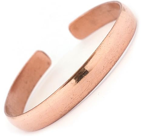 Generico Bracciale in Rame Puro Curativo, Regolabile Unisex, Stile Hippie Boho, Fatto a Mano in Nepal