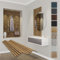 HEXIM Panneaux Acoustiques 118x60cm - Paroi à Lamelles Flexible Bois MDF Panneaux Muraux Revêtement à Lamelles Revêtement Mural (1 panneau / 0,708 m² Pecan Oak - APF08)