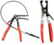 Car Fuel Oil Water Hose Clamp Pliers Hand Tool Long Reach Wire Spring Hose Clamp Pliers Remover(Style C)