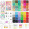 Hanley 10,000 Clay Beads Friendship Bracelet Making Kit, 48 Colours 2 Boxes Flat Polymer Heishi Beads for Jewellery Making Kit, with Charms DIY Craft Gifts for Teen Girls