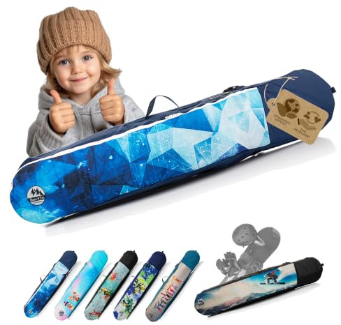Snowboardrucksack für Kinder Snowboardtasche viel Stauraum | Boardbag, mit Schulterriemen & Tragegriff, auch für Helm, Schuhe & Handschuhe, (120 cm, 135 cm, 150 cm)