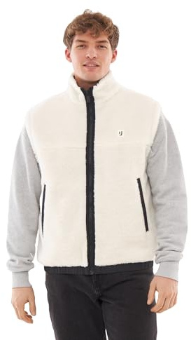 Johnny Urban Teddy Weste Damen & Herren - Bryson - 2 in 1 Fleeceweste zum Wenden - Warme Winterweste Kurz aus Teddyfleece & Nylon