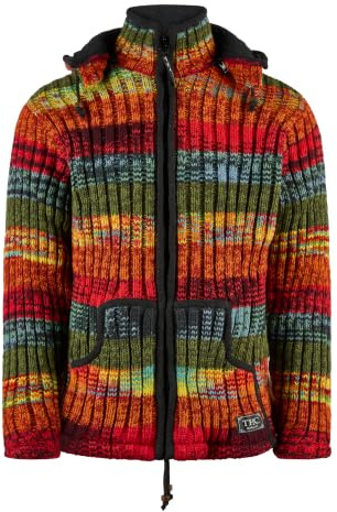 THC Natural Line Schafwollstrickjacke bunt 726 | Schafwolle | Strickjacke | Schafwoll-Jacke | Woll-Jacke | Schafwolljacke | Außenjacke | RIPP-Wolljacke