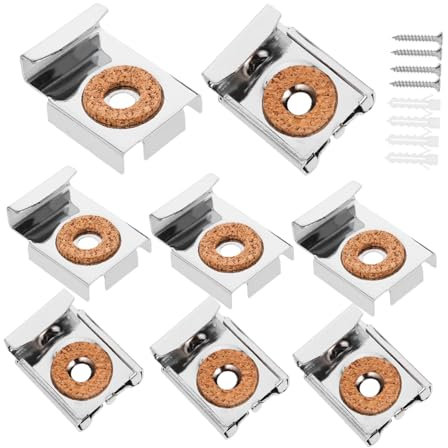 Homoyoyo 8stücke Teiliges Spiegelhalterung Clips Für Wandmontage Elegante Und Praktische Befestigung Für Ungerahmte Spiegel Schnelle Installation Und Sichere Halterung Für Spiegel