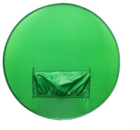 Yhenlovtt Greenscreen-Hintergrund, faltbarer Stuhl-Hintergrund für Live-Streaming, Fotografie, Videoaufnahme, Studio, doppellagige Unterstützung (L)