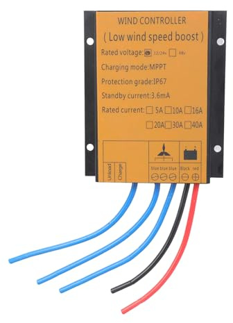 MCAOAL Comandi generatori eolici ad alta efficienza 16 A con tecnologia MPPT 12 V 24 V 300 W 1000 W IP67 raffreddamento a canale impermeabile PWM Comandi generatori eolici